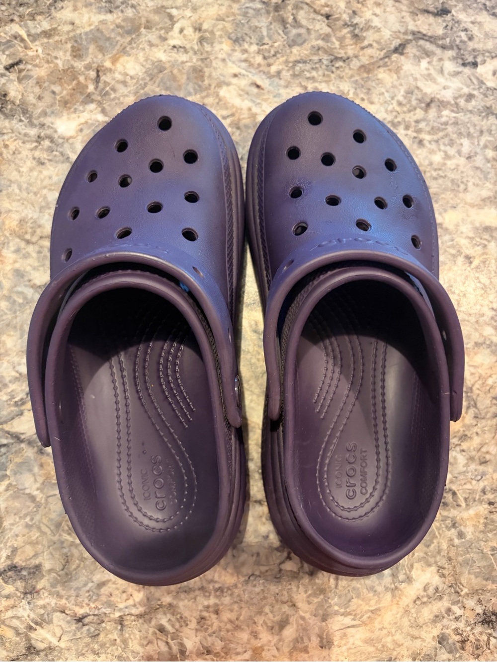 CROCS Unisex Platform Clog in Deep Purple